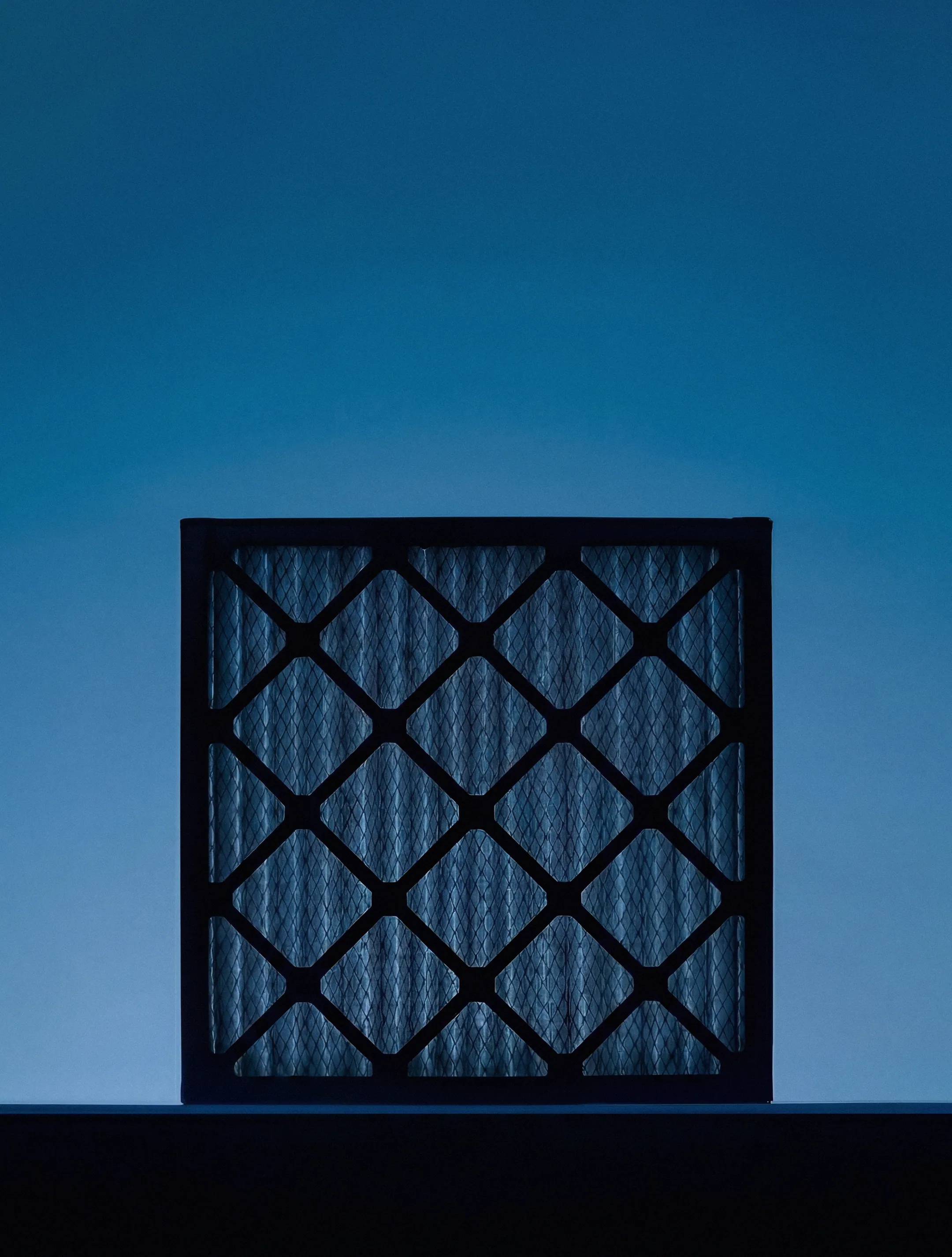 A used HVAC air filter